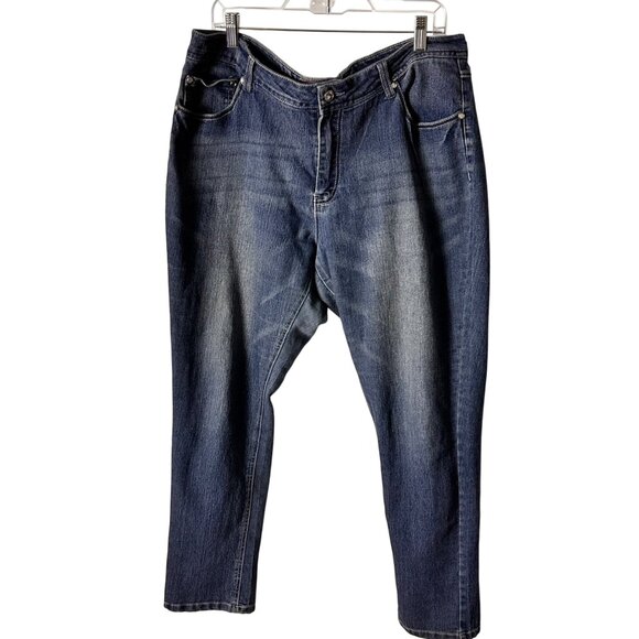 Kiss Therapy 18 Plus  Rhinestone Embellished Bootcut Jeans Classic 5-Pocket - Picture 1 of 10